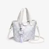 Bolso de Mujer Brocado Zhuang de Guangxi Patrimonio Cultural Inmaterial Nuevo Modelo 2026 Bolso Cesta Simple de Gama Alta Bolso de Mano Versátil Bolso de Hombro Cruzado