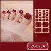 Película de Esmalte de Uñas Color Sólido Línea Polvo de Cebolla Zhengxiang Pegatina para Uñas de los Pies Pegatina para Uñas de los Pies Celebridad de Internet Explosiva Estilo Simple Pegatina Completa para Uñas de los Pies