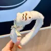 Aro de Pelo de Peluche de Gato y Pez Lindo de Otoño e Invierno Pinza de Pelo Femenina con Corazón de Dibujos Animados Diadema para Lavado de Cara y Maquillaje del Cabello Accesorios para el Cabello