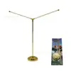 Mastro de mesa suporte de bandeira de metal base em forma de Y de metal ornamentos de mesa bandeira atacado mastro de bandeira publicitário bandeira