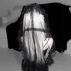 Peluca Viaje Estelar Niña Lolita Cabello Largo Liso Gris Plateado Halloween Foto Diaria Jk Peluca Completa con Flequillo