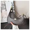 Bags2026 Bolso de Hombro y Axila Texturizado Estilo Nuevo, Bolso Cruzado de Moda para Mujer para el Trabajo, Bolso Clásico de Monograma en Forma de Media Luna