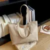 Bolsa Tote Grande de Capacidad Simple para Viajes Diarios Europeos y Americanos para Mujer, Bolso de Hombro Individual Retro Esmerilado de Temperamento de Alto Valor
