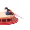Juguete Popular para Gatos Transfronterizo Caña Única Ventosa Pluma Pájaro Atrapador Palo para Gatos Cable de Acero Desmontable Juguete Atrapador para Gatos
