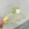 Entre Butterfly y Meixian ~ Clip de Flor de Acrílico Súper Hada de Verano Sentido Avanzado Temperamento de Nicho Pinza de Tiburón Femenina