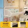 Estante de almacenamiento de pared, no requiere taladro, estante de almacenamiento para litera inferior de dormitorio, organizador de almacenamiento de pared para armario lateral
