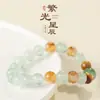 Pulsera de Citrino Natural Weiyi para Mujer, Nuevo Estilo Coreano, Bola Hueca, Pulsera de Fluorita Verde, Pulsera de Piedra Ojo de Tigre, Venta al por Mayor