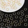 Anel de Contas Torcidas Prata Brilhante Anel de Contas Circulares com Furo Reto Material para Miçangas de Pulseira DIY Feito à Mão Acessórios de Joia Atacado