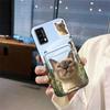 Adequado para Capa de Celular Lingdu, Porta-Cartões Digitais de Identidade, Casal de Qualidade, Fofo, Simples, Homens e Mulheres, Cachorro e Gato Interessantes