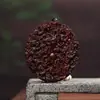 Pulsera de Mano de Perla Dragón de Sándalo Rojo de Hoja Pequeña, Perla Dragón Tallada de Sándalo Rojo Sólido, Tallado Fino por Ambos Lados, Alto Contenido de Aceite y Alta Densidad