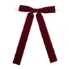 Em estoque Acessórios de Laço de Fita de Veludo 2,5 cm Decoração de Árvore de Natal Guirlanda Acessórios Pendentes para Caixa de Presente