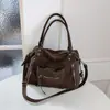 Bolsa Tote de Ombro Retrô de Grande Capacidade Transfronteiriça 2026 Novo Estilo Bolsa Transversal de Couro Macio para o Dia a Dia Bolsa de Mão para Sobrancelha