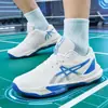 Tênis de Badminton Transfronteiriços para Homens e Mulheres, Sapatos Profissionais de Treinamento Antiderrapantes com Malha Respirável, Venda Direta de Fábrica, Tênis de Badminton Específico para Mulheres