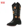 Novedad en stock 2026 invierno comercio exterior talla grande zapatos de mujer talla 45 botas de cuero vintage para mujer