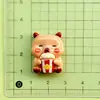 Accesorios para el Cabello de Oso Lindo de Dibujos Animados al por Mayor Accesorios de Resina Charms para Zapatos DIY Imanes Brillantes para Nevera Lindos