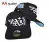 Popular en el comercio exterior, gorra de béisbol AA de alta calidad con logo de los Yankees, visera curva elegante, gorra ajustable para proteger del sol para hombres y mujeres