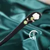 Grampos de Cabelo de Madeira Estilo Chinês, Série Múltipla High-End Ruyi Estilo Antigo Grampos de Cabelo Cheongsam, Grampos com Borla, Acessórios de Cabelo