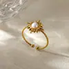 Lujo Ligero Diseño de Nicho Sentido de Alto Grado Microincrustación de Circonita Anillo Abierto Anillo de Dedo Ojo Maligno de Amor Joyería Versátil
