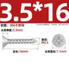 Tornillos Autorroscantes Avellanados Gb846 Acero Inoxidable 304 Cabeza Plana Phillips Tornillos para Madera Extendidos M2.9M3.5M4.2M5.5