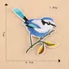 Etiqueta de bordado de computadora pájaro animal pegatina de bordado Zhang Zai accesorios de ropa zapatos y sombreros accesorios de equipaje pegatina de tela bordada etiqueta de tela