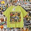Camiseta Infantil Ropa Hombre Palo de Madera Tongtongge Montaña y Mar Extranjero Abstracto Camisa Clásica de Manga Corta Verano para Niños Tendencia Ins