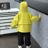 Chaqueta de pana para niño de otoño con bloques de color, prenda exterior elegante para niños pequeños y niños pequeños