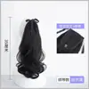 Fábrica atacado de comprimento médio cacheado cabelo rabo de cavalo peruca renda-up grande onda artificial cabelo baixo rabo de cavalo alta gravata rabo de cavalo geração de cabelo