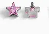 Piercing de aleación de titanio con pentagrama y circonita súper brillante, rosca interna, stud para labio, stud para oreja, stud para cartílago de oreja, joyería, venta directa del fabricante