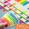 Papel de Etiqueta Índice para Notas Adhesivas Se Puede Escribir en Película Fluorescente Transparente para Estudiantes Notas Adhesivas Coloridas de Celebridades de Internet con Fuerte Adhesividad