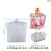 Molde de Silicona para Botella de Perfume Pequeña de Resina de Cristal DIY Facetada de Diamante para Almacenamiento