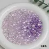 Dingyi 8mm Lua Fria Mudando Duas Cores Mai Mai Galvanizado Furo Reto Resina Contas Soltas Artesanal DIY Corrente de Celular Acessórios de Joia