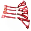 Arnés para Perro y Correa de Webbing a Rayas de Color Sólido, Arnés de Nylon Ajustable para Perro, En Stock para Dropshipping