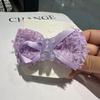 Chanel Estilo Lace Bow Hairpin Menina All-match Pearl Bow Fringe Side Broken Hair Headdress Hairpin