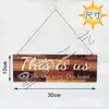 Direto da Fábrica Transfronteiriço Decoração Criativa Placas de Madeira Penduradas Pingentes de Madeira Família Amizade Placas de Boas-Vindas Etiqueta Pendurável