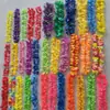 Decoración para Fiesta Hawaiana Guirnalda de 50 Colores, Mezcla Multicolor, Sin Olor, Menos Hilos Sueltos, Guirnalda Tropical