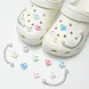 Buraco sapatos acessórios de alta qualidade ervilhas sapatos sapatos flor decorativo fivela diy acessórios jóias chinelos fivela removível sapato fivela