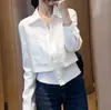 Design Simples e Estiloso, Super Atraente, Moderno e Fashion para o Dia a Dia, Blusa Branca Falsa de Duas Peças para Mulheres, Camisa de Início da Primavera 2026