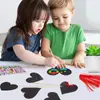 Pintura Rasca-Todo con Forma de Corazón para el Día de San Valentín Lista para Usar del Fabricante Pintura Rasca-Todo con Forma Especial DIY Papel Rasca-Todo Colorido para Niños Rasca-Todo al por Mayor