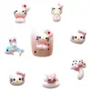 Férias Havaianas Hello Kitty Desenho Animado Acessórios para Unhas Fofos Acessórios Estereoscópicos para Unhas Gato Kt Novo Estilo