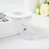 Cinta de Poliéster de Lunares de 1 cm, Cinta de Lunares, Lazos Hechos a Mano para Accesorios del Cabello DIY, Empaque de Caja de Regalo de Flores, Accesorios para Ropa