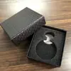 Caja de embalaje para reloj de bolsillo negro tinta con patrón de diamantes, tapa exquisita, caja para reloj de bolsillo, impresión de muestra, caja de embalaje para regalo, lote
