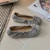 Bailarinas de Mujer de Lunares con Moño Bajo, Suela Suave, Zapatos de Mujer Estilo Retro Francés 2026 Chanel de Tacón Bajo
