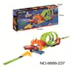 Cross-Border Amazon Track Pull-Back Alloy Car Toy Gift for Boys and Girls, Children's Metal Racing Car