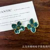 Pendientes Retro Vintage para Mujer, Pendientes de Botón Versátiles de Moda, Pendientes de Nicho de Lujo Ligero de Gama Alta al por Mayor