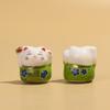 Jinyun Laifu Cerâmica Cor Gato Traz Riqueza e Tesouro Gato Cultural e Criativo Multicolorido Traz Riqueza e Tesouro Gatinho DIY Pulseira Chave Pendente Acessórios de Joalheria
