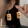 Pendientes de Gato de Acrílico de Anime Transfronterizos Pendientes de Acrílico de Venta Caliente Accesorios Cotidianos Lindos y Originales con Animales de Ositos