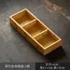 Plato para Pasteles de Té Casero Caja de Almacenamiento de Frutas y Verduras de Bambú Estilo Chino Bandeja Compartimentada para Frutas Secas Caja de Bocadillos para Sala de Té Plato de Frutas