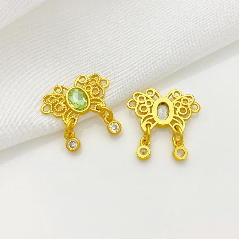 SKU-02-绿色蝴蝶19_18mm 1个