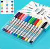 Marcador acrílico Baoke impermeable pintado a mano DIY para niños opaco 12 colores pluma de graffiti pintura pincel de acuarela secado rápido