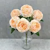 Buquê de Peônias Artificiais Decoração de Casamento Arranjo de Flores Adereços para Fotografia Decoração de Casa Adereços de Fotografia de Alta Qualidade Flores